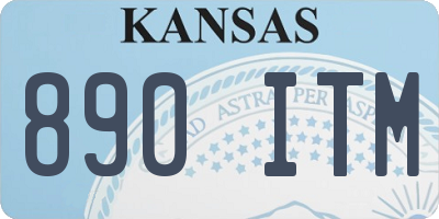 KS license plate 890ITM