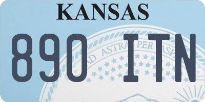 KS license plate 890ITN