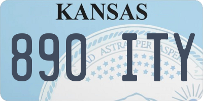 KS license plate 890ITY