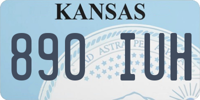KS license plate 890IUH