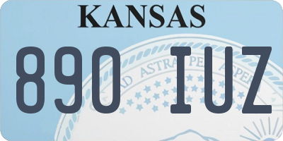 KS license plate 890IUZ