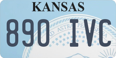 KS license plate 890IVC