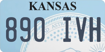 KS license plate 890IVH