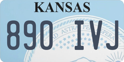 KS license plate 890IVJ