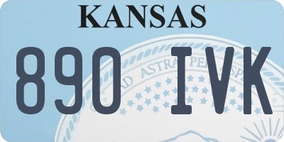 KS license plate 890IVK