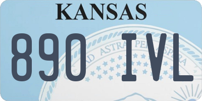 KS license plate 890IVL
