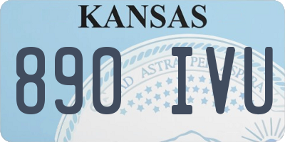 KS license plate 890IVU