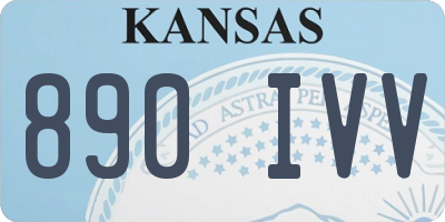 KS license plate 890IVV