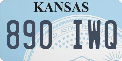 KS license plate 890IWQ