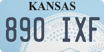 KS license plate 890IXF