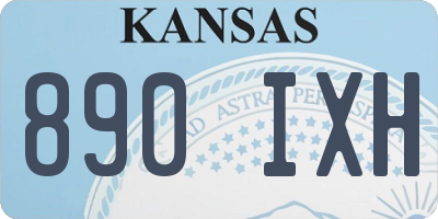 KS license plate 890IXH