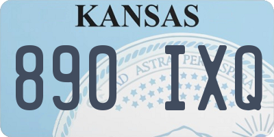 KS license plate 890IXQ