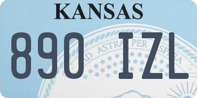 KS license plate 890IZL