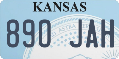 KS license plate 890JAH
