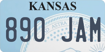 KS license plate 890JAM