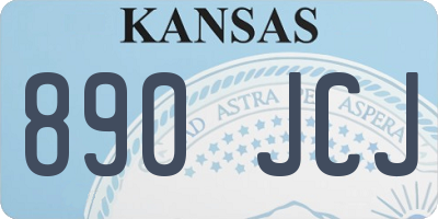 KS license plate 890JCJ