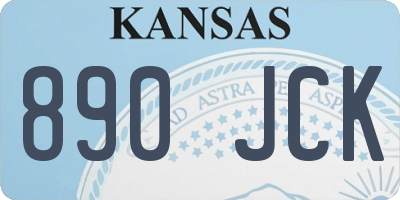 KS license plate 890JCK