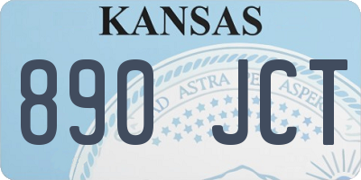 KS license plate 890JCT