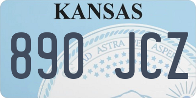 KS license plate 890JCZ