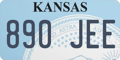KS license plate 890JEE