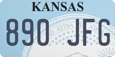 KS license plate 890JFG