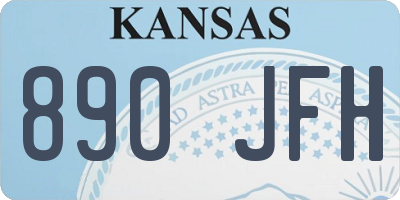 KS license plate 890JFH