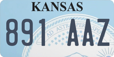 KS license plate 891AAZ