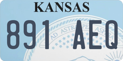 KS license plate 891AEQ