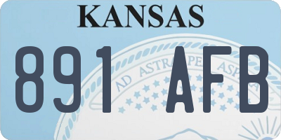KS license plate 891AFB
