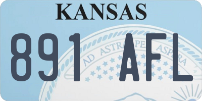 KS license plate 891AFL