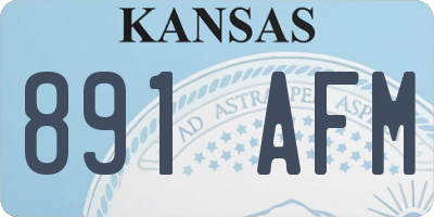 KS license plate 891AFM