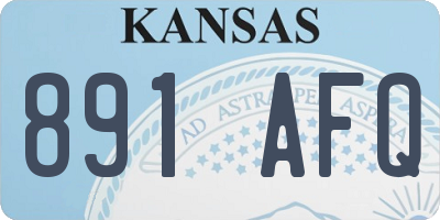 KS license plate 891AFQ