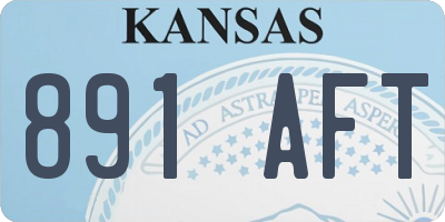 KS license plate 891AFT