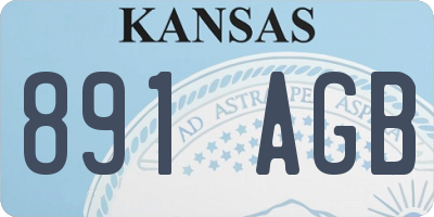 KS license plate 891AGB