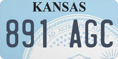 KS license plate 891AGC