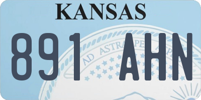 KS license plate 891AHN