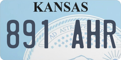 KS license plate 891AHR