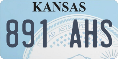 KS license plate 891AHS