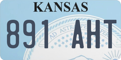 KS license plate 891AHT
