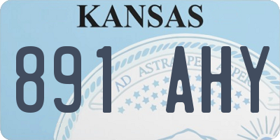 KS license plate 891AHY