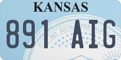 KS license plate 891AIG