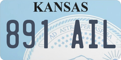 KS license plate 891AIL