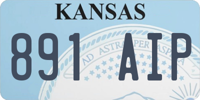 KS license plate 891AIP