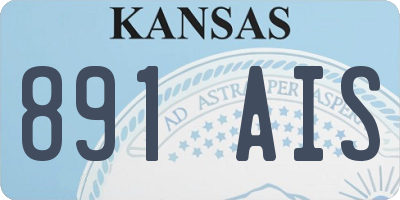 KS license plate 891AIS