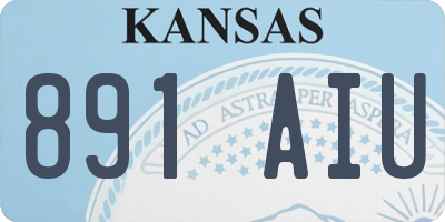 KS license plate 891AIU