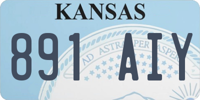KS license plate 891AIY