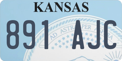 KS license plate 891AJC
