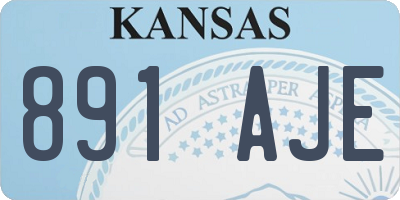 KS license plate 891AJE