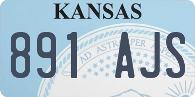 KS license plate 891AJS