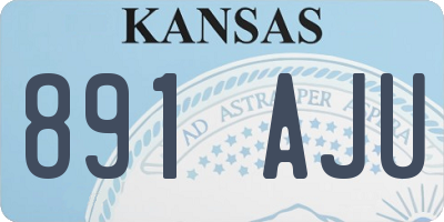 KS license plate 891AJU